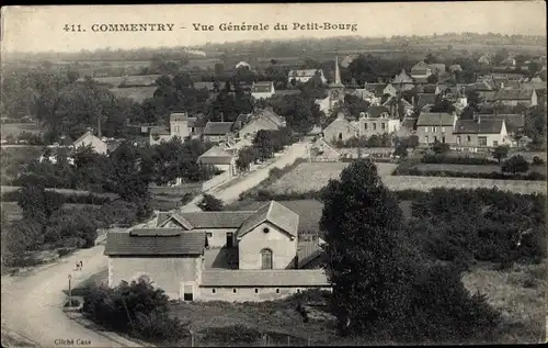 Ak Commentry Allier, Vue Generale du Petit Bourg