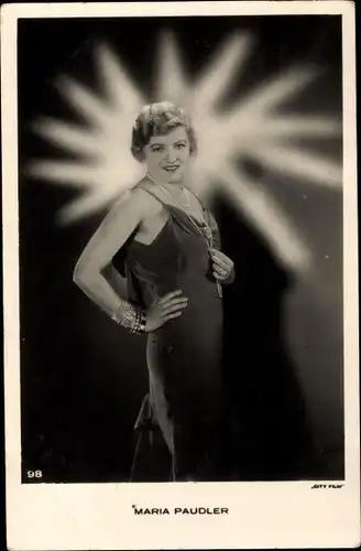 Ak Schauspielerin Maria Paudler, Portrait, City Film