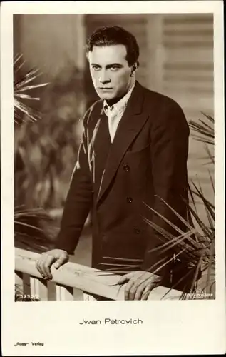 Ak Schauspieler Iwan Petrovich, Portrait, Ross Verlag Nr. 3390/3
