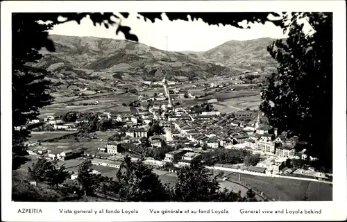 Ak Azpeitia Baskenland Spanien, Gesamtansicht, Loyola