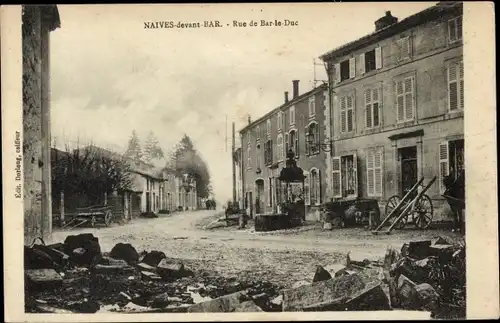 Ak Naïves in Blois Meuse, Rue de Bar le Duc