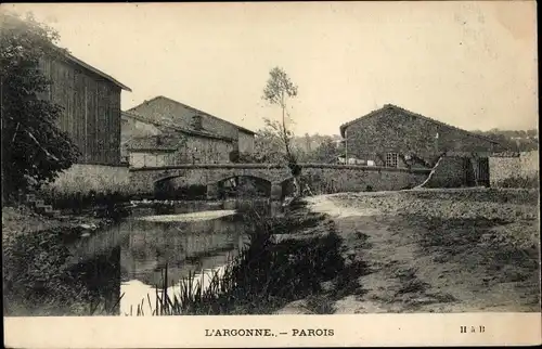 Ak Parois Clermont-en-Argonne Maas, Brücke, direkt am Meer