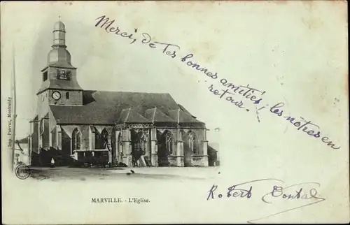 Ak Marville-Meuse, Kirche