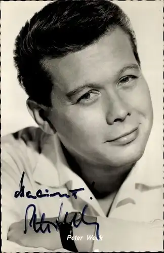 Ak Schauspieler Peter Weck, Portrait, Armbanduhr, Autogramm