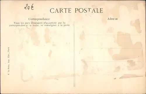 Ak Paris, L'accident du Pont de l'Archeveche, Omnibus automobile tombe dans la Seine 1911