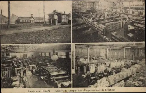 Ak Paris VI, Imprimerie Plon, Druckerei