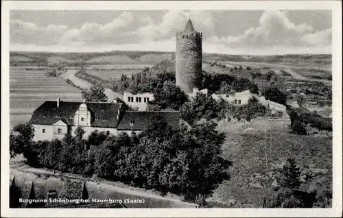 Ak Schönburg an der Saale Burgenlandkreis, Burgruine