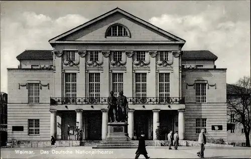 Ak Weimar in Thüringen, Deutsches Nationaltheater