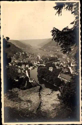 Ak Sulz am Neckar, Solbad, Ortsansicht