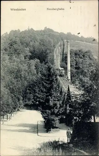 Ak Wiesbaden in Hessen, Nerobergbahn