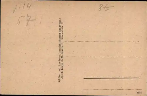 Ak Goch, Marktplatz, ev. und kath. Kirche