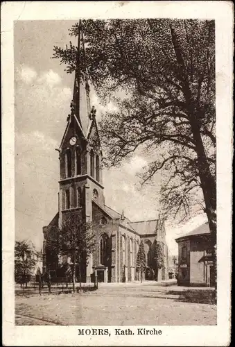 Ak Moers am Niederrhein, Kath. Kirche