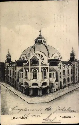 Ak Düsseldorf am Rhein, Apollotheater