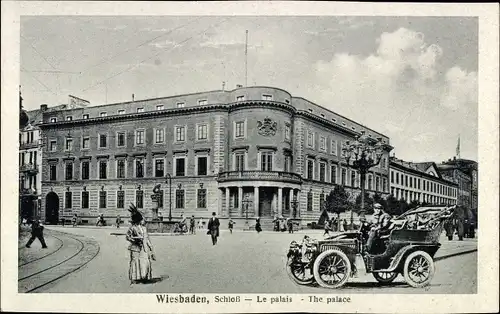 Ak Wiesbaden in Hessen, Schloss