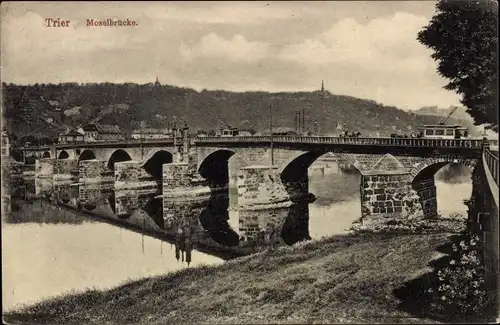 Ak Trier an der Mosel, Moselbrücke