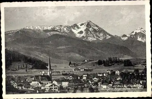 Ak Siegsdorf in Oberbayern, Panorama, Hochfelln, Hochgern