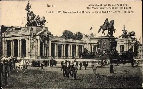 Ak Berlin Mitte, Nationaldenkmal Kaiser Wilhelm I