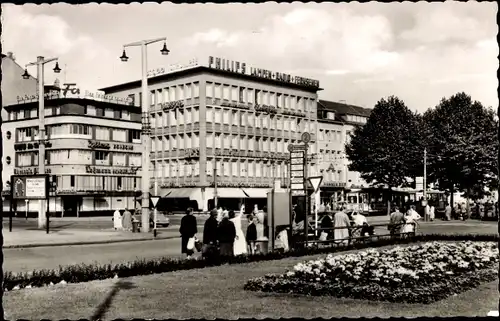 Ak Krefeld am Niederrhein, Ostwall, Haltestelle