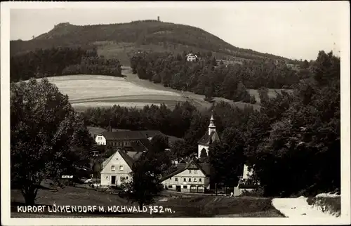 Foto Ak Lückendorf Oybin in Sachsen, Gesamtansicht mit Hochwald