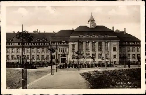 Ak Zwickau in Sachsen, Deutsche Oberschule