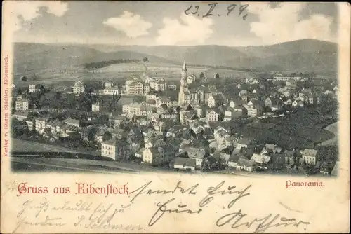 Ak Eibenstock im Erzgebirge Sachsen, Panorama