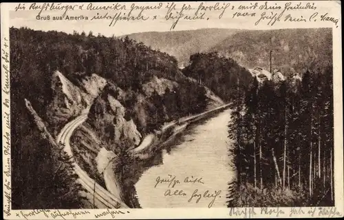 Ak Amerika Penig in Sachsen, Panorama