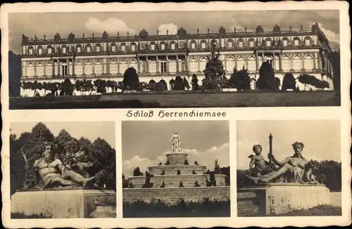 Ak Herrenchiemsee Herreninsel Chiemsee Oberbayern, Schloss