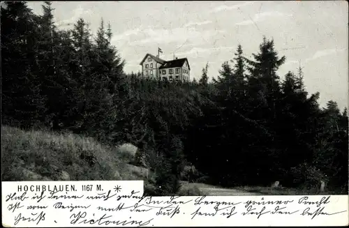 Ak Schliengen in Baden Württemberg, Hochblauen, Gasthaus