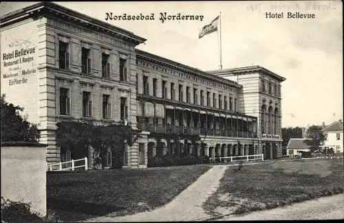 Ak Norderney in Ostfriesland, Hotel Bellevue