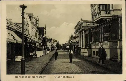 Ak Nordseebad Norderney Ostfriesland, Friedrichstraße