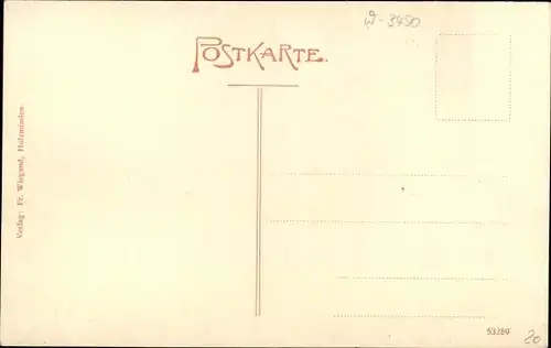 Ak Holzminden an der Weser, Baugewerkschulplatz