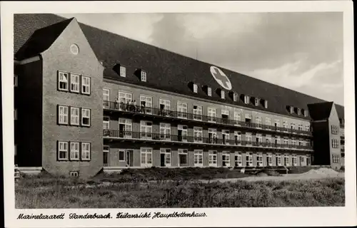 Ak Sanderbusch Sande in Friesland, Marinelazarett, Teilansicht Hauptbettenhaus