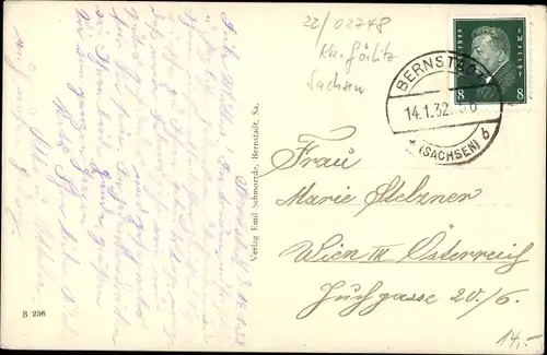 Ak Bernstadt auf dem Eigen Sachsen, Markt