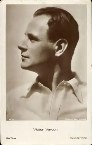 Ak Schauspieler Victor Varconi, Portrait, Profilansicht