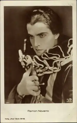 Ak Schauspieler Ramon Novarro, Portrait, Ross Verlag 1036/1