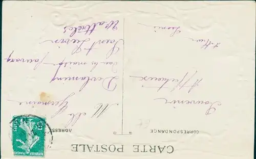 Präge Stoff Ak Sainte Catherine, Blühende Rosen, Sterne