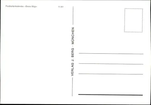 Künstler Ak Biene Maja, Honigtopf