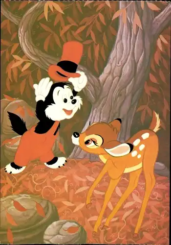 Künstler Ak Disney, Bambi, Kleiner Wolf
