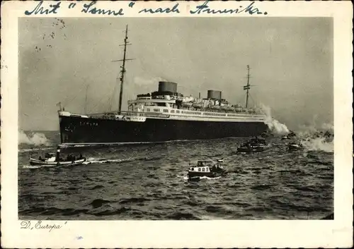 Ak Dampfschiff Europa, Norddeutscher Lloyd Bremen
