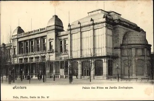 Ak Anvers Antwerpen Flandern, Festivalpalast im Zoologischen Garten