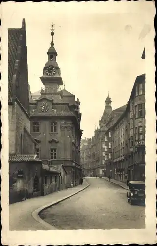 Judaika Ak Prag Prag, Straßenpartie, Synagoge