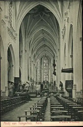 Ak Tongerloo Antwerpen, Abtei, Innenansicht, Kirche