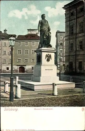 Ak Salzburg in Österreich, Mozartdenkmal