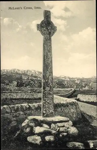 Ak Isle of Iona Schottland, McLean's Cross