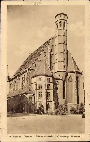 Ak Wien 1 Innenstadt, Minoritenkirche