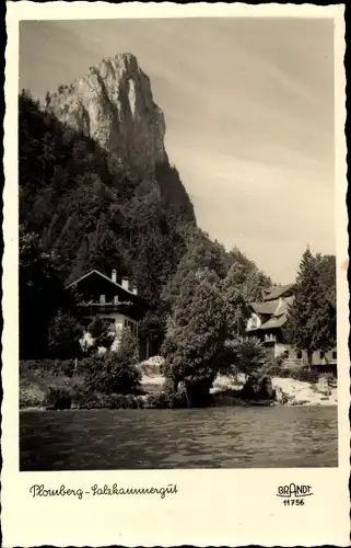 Ak Plomberg am Mondsee Salzkammergut Oberösterreich, Teilansicht