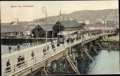 Ak Trondhjem Trondheim Norwegen, Bakke bro