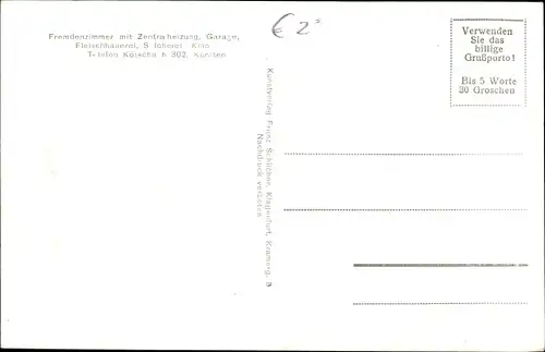 Ak Kötschach Mauthen in Kärnten, Fleischhauerei, Gasthof Engl, Kino