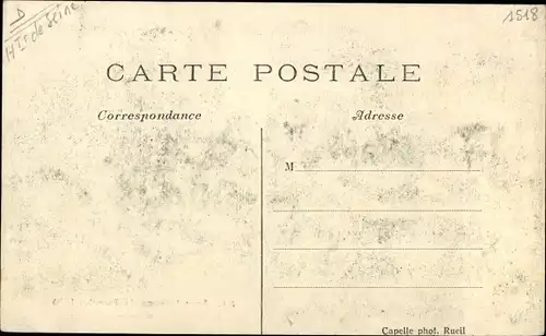 Ak Rueil Hauts-de-Seine, Avenue de Chemin de Fer, Inondation 1910