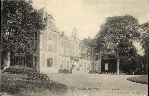 Ak Saint-Cyr-en-Arthies Val d'Oise, Château